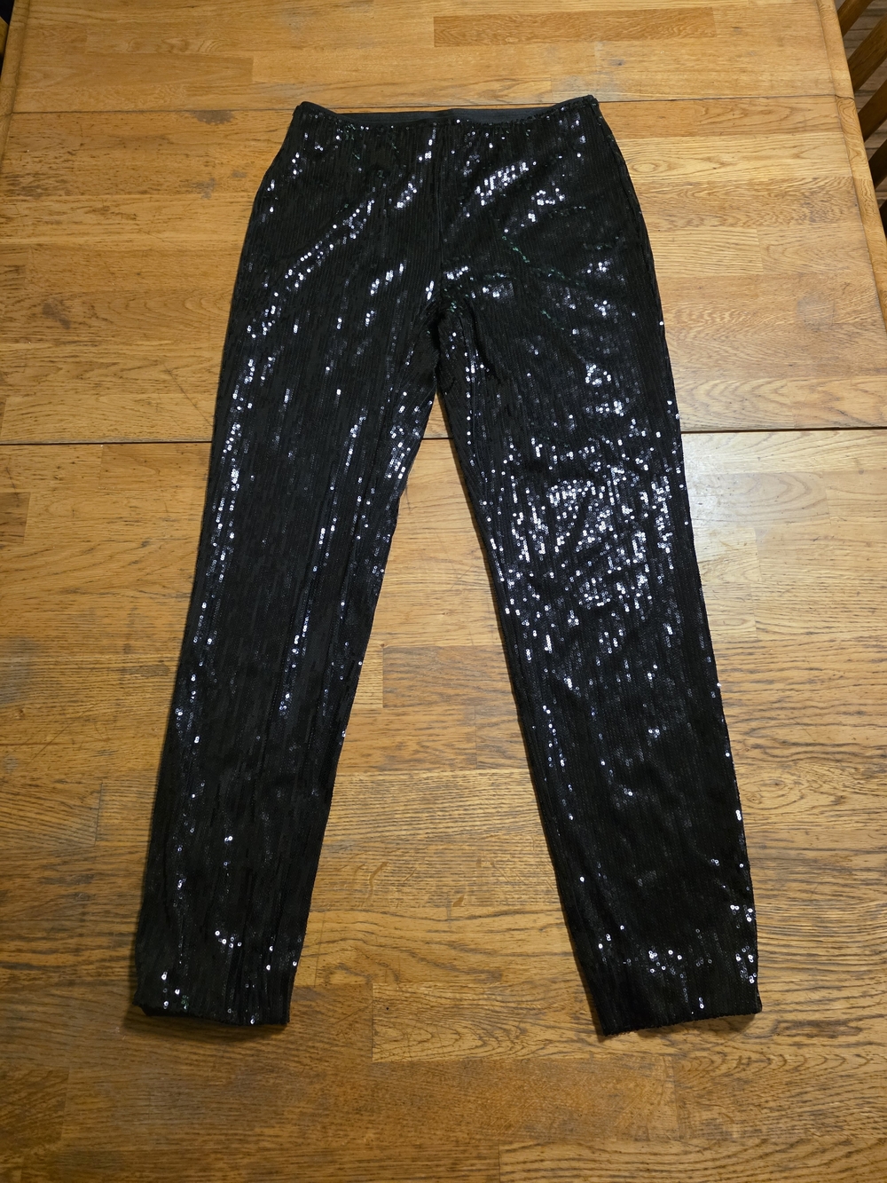 White House Black Market Sequin Skinny Ankle Pants